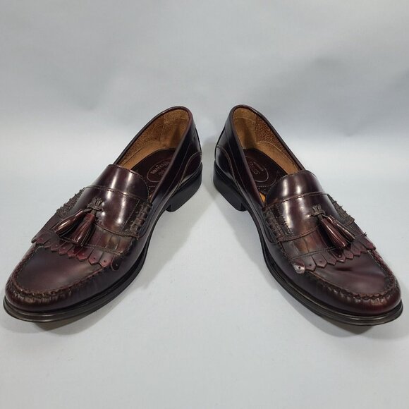 Bass Weejuns Barnett Mahogany Tassel Loafers Men\'s Leather Dress Shoes 11.5M main image 8